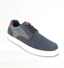 Pegasus Wide Fit Lace Shoe With Canvas Trim- MJ115